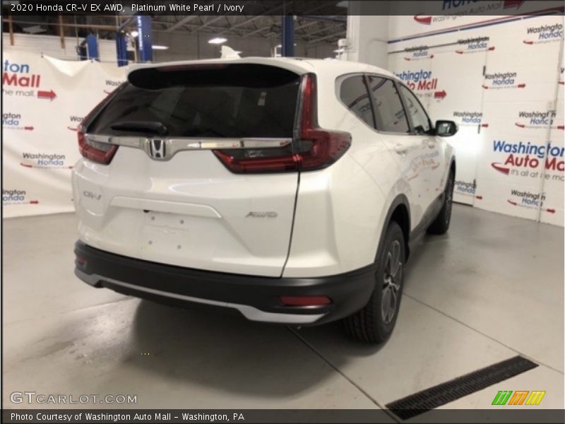 Platinum White Pearl / Ivory 2020 Honda CR-V EX AWD