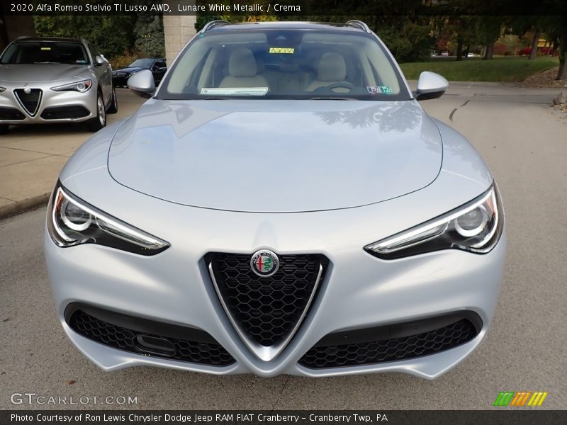 Lunare White Metallic / Crema 2020 Alfa Romeo Stelvio TI Lusso AWD