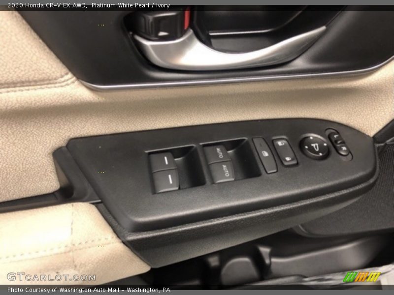 Platinum White Pearl / Ivory 2020 Honda CR-V EX AWD