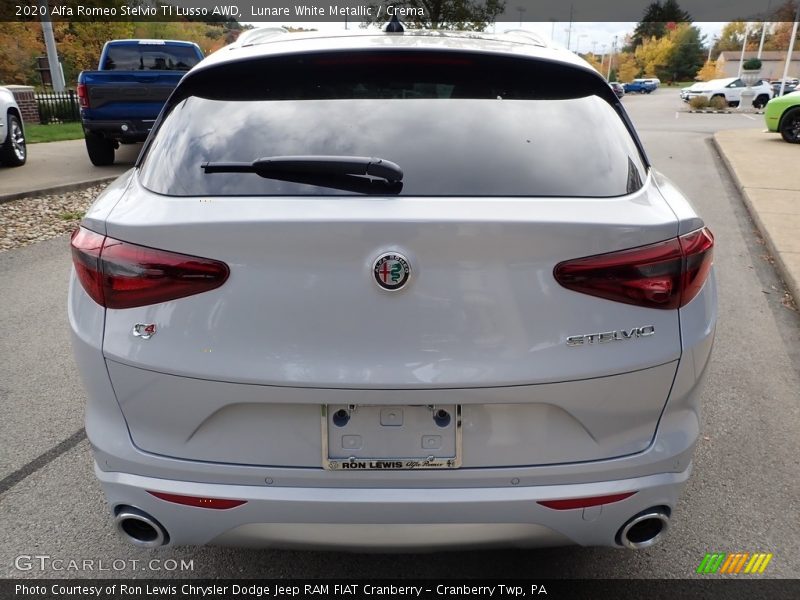 Lunare White Metallic / Crema 2020 Alfa Romeo Stelvio TI Lusso AWD