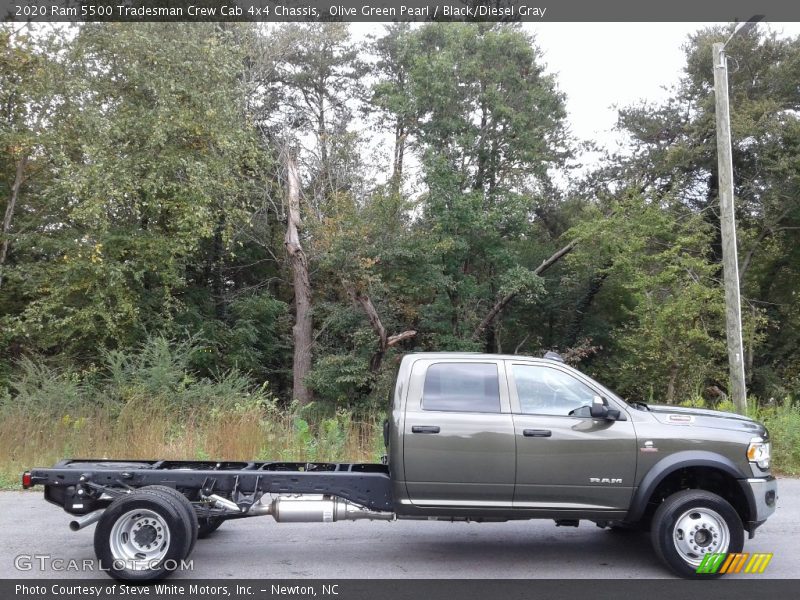  2020 5500 Tradesman Crew Cab 4x4 Chassis Olive Green Pearl