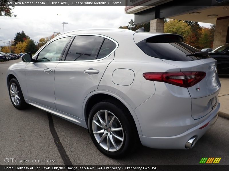 Lunare White Metallic / Crema 2020 Alfa Romeo Stelvio TI Lusso AWD