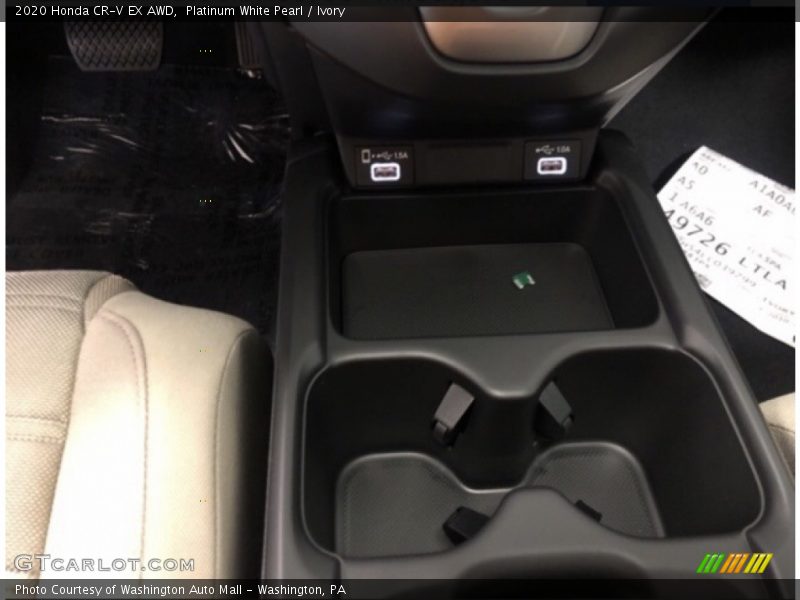 Platinum White Pearl / Ivory 2020 Honda CR-V EX AWD