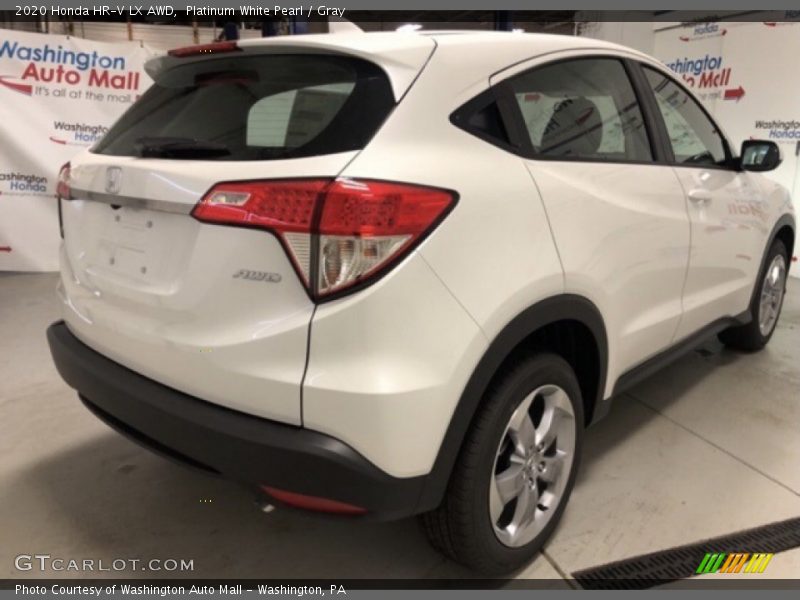 Platinum White Pearl / Gray 2020 Honda HR-V LX AWD