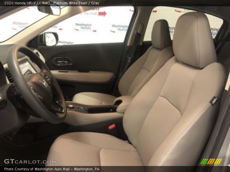 Platinum White Pearl / Gray 2020 Honda HR-V LX AWD