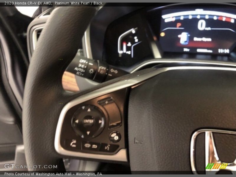 Platinum White Pearl / Black 2020 Honda CR-V EX AWD