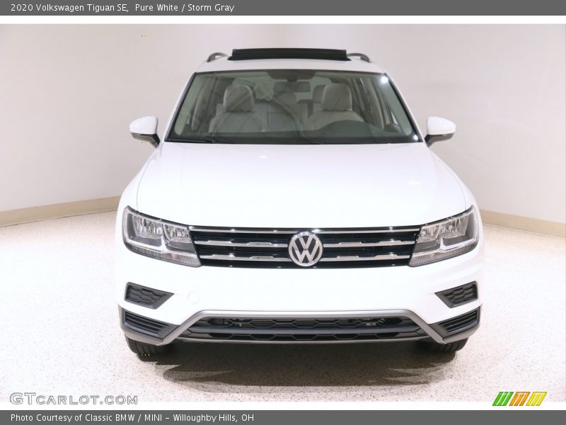 Pure White / Storm Gray 2020 Volkswagen Tiguan SE