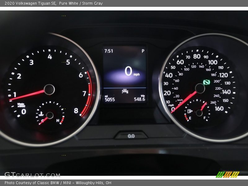 Pure White / Storm Gray 2020 Volkswagen Tiguan SE
