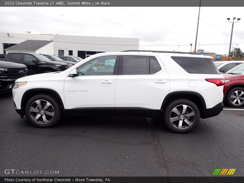 Summit White / Jet Black 2020 Chevrolet Traverse LT AWD