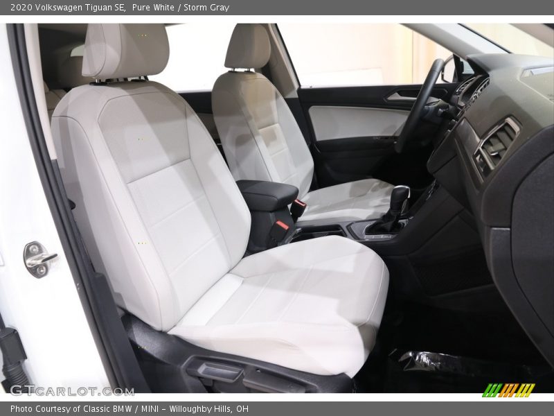 Pure White / Storm Gray 2020 Volkswagen Tiguan SE