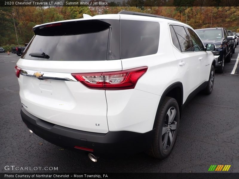 Summit White / Jet Black 2020 Chevrolet Traverse LT AWD