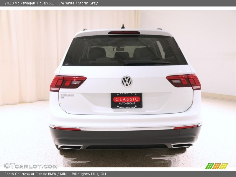 Pure White / Storm Gray 2020 Volkswagen Tiguan SE