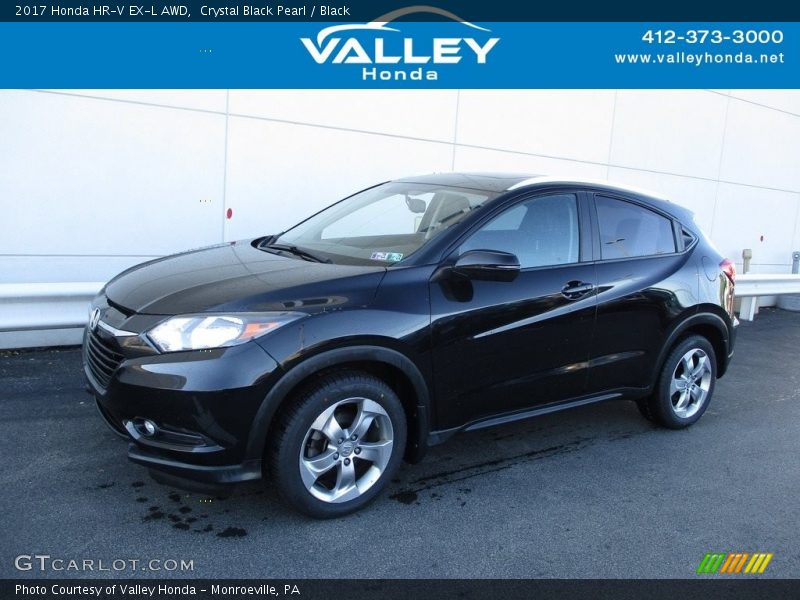 Crystal Black Pearl / Black 2017 Honda HR-V EX-L AWD