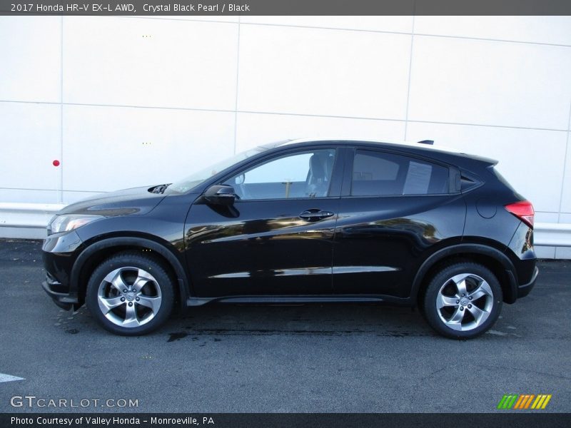 Crystal Black Pearl / Black 2017 Honda HR-V EX-L AWD