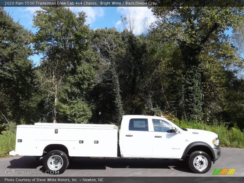 Bright White / Black/Diesel Gray 2020 Ram 5500 Tradesman Crew Cab 4x4 Chassis