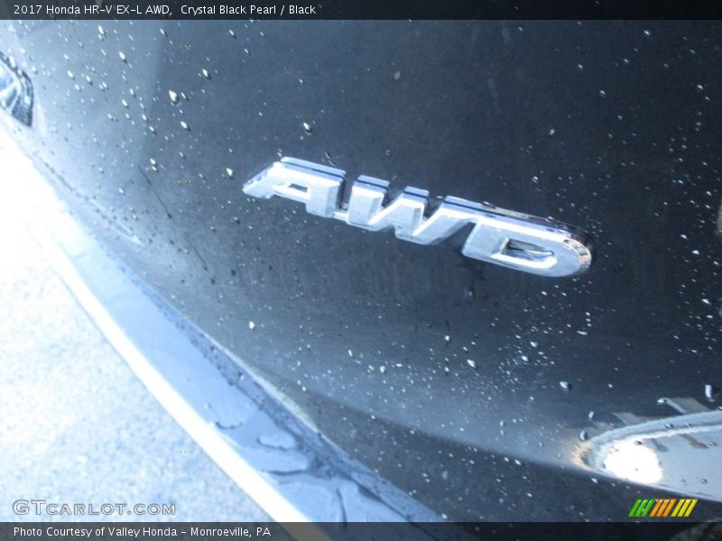 Crystal Black Pearl / Black 2017 Honda HR-V EX-L AWD