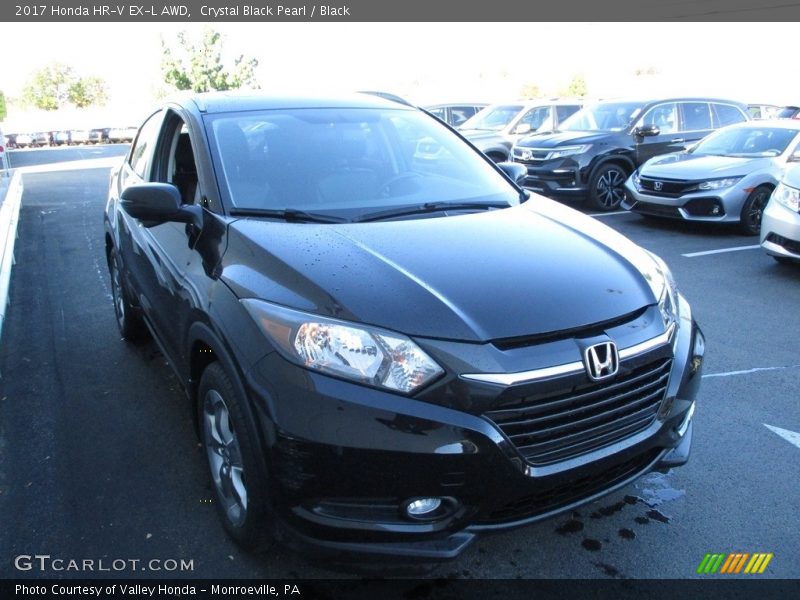 Crystal Black Pearl / Black 2017 Honda HR-V EX-L AWD
