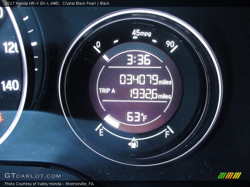 Crystal Black Pearl / Black 2017 Honda HR-V EX-L AWD