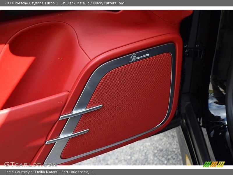 Jet Black Metallic / Black/Carrera Red 2014 Porsche Cayenne Turbo S