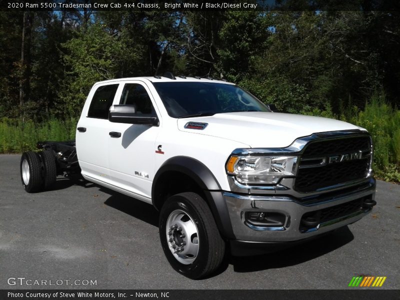 Bright White / Black/Diesel Gray 2020 Ram 5500 Tradesman Crew Cab 4x4 Chassis