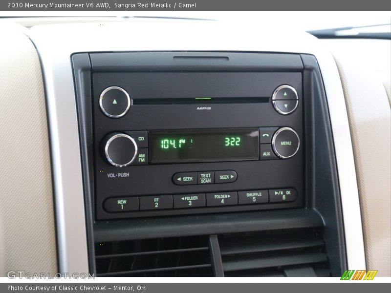 Sangria Red Metallic / Camel 2010 Mercury Mountaineer V6 AWD