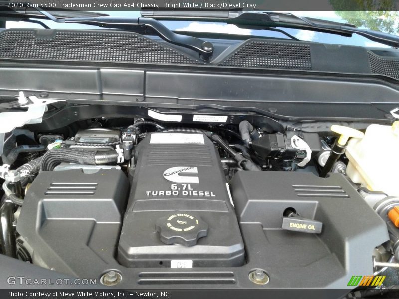Bright White / Black/Diesel Gray 2020 Ram 5500 Tradesman Crew Cab 4x4 Chassis