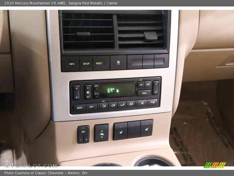 Sangria Red Metallic / Camel 2010 Mercury Mountaineer V6 AWD