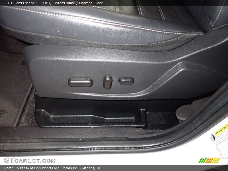 Oxford White / Charcoal Black 2018 Ford Escape SEL 4WD