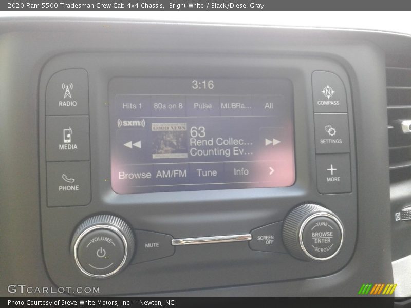 Bright White / Black/Diesel Gray 2020 Ram 5500 Tradesman Crew Cab 4x4 Chassis