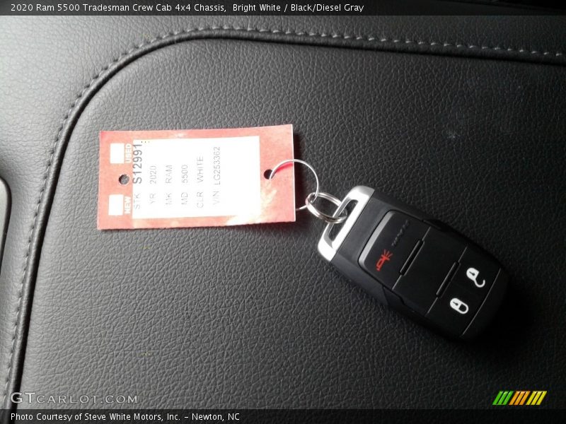Bright White / Black/Diesel Gray 2020 Ram 5500 Tradesman Crew Cab 4x4 Chassis