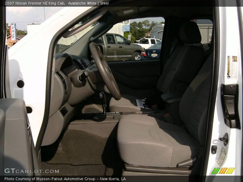 Avalanche White / Steel 2007 Nissan Frontier XE King Cab