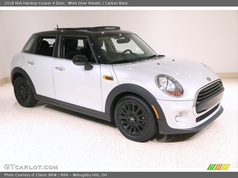 White Silver Metallic / Carbon Black 2018 Mini Hardtop Cooper 4 Door