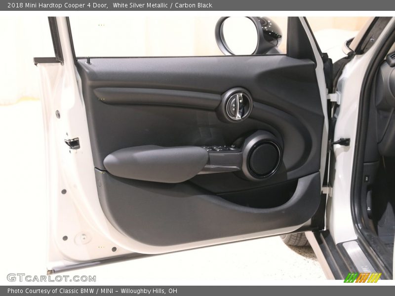 White Silver Metallic / Carbon Black 2018 Mini Hardtop Cooper 4 Door