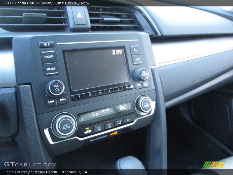 Taffeta White / Ivory 2017 Honda Civic LX Sedan