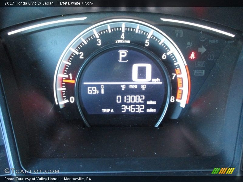Taffeta White / Ivory 2017 Honda Civic LX Sedan