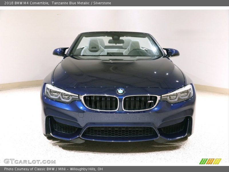 Tanzanite Blue Metallic / Silverstone 2018 BMW M4 Convertible