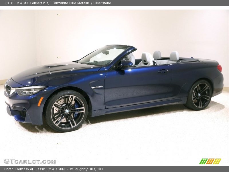 Tanzanite Blue Metallic / Silverstone 2018 BMW M4 Convertible