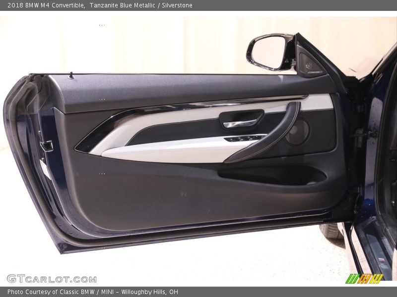 Tanzanite Blue Metallic / Silverstone 2018 BMW M4 Convertible