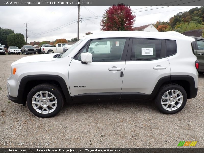 Glacier Metallic / Black 2020 Jeep Renegade Latitude 4x4