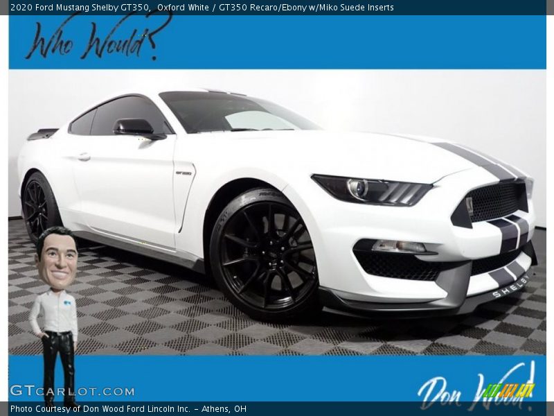 Oxford White / GT350 Recaro/Ebony w/Miko Suede Inserts 2020 Ford Mustang Shelby GT350