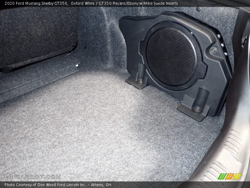 Audio System of 2020 Mustang Shelby GT350