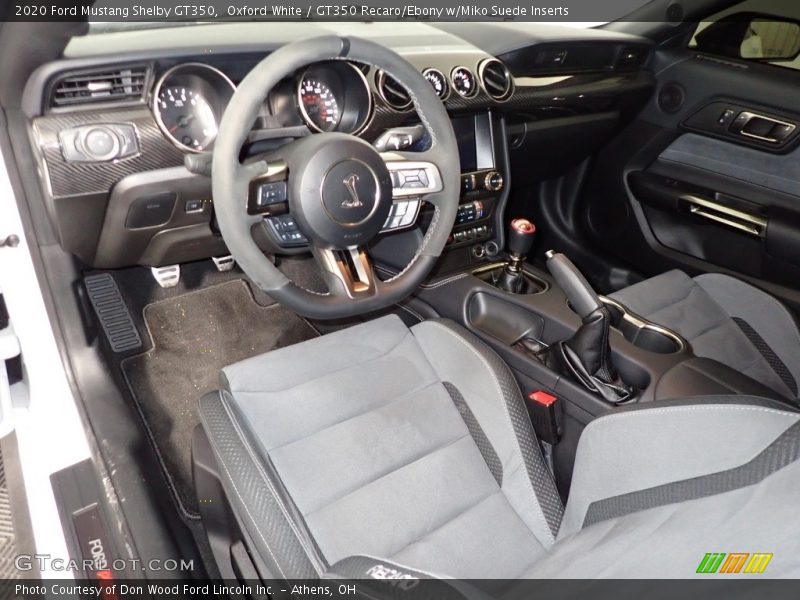  2020 Mustang Shelby GT350 GT350 Recaro/Ebony w/Miko Suede Inserts Interior