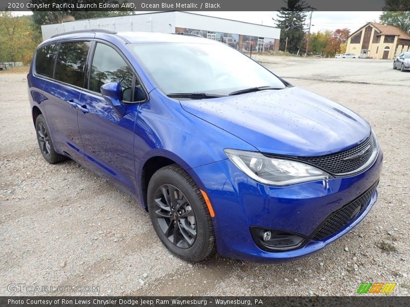 Ocean Blue Metallic / Black 2020 Chrysler Pacifica Launch Edition AWD