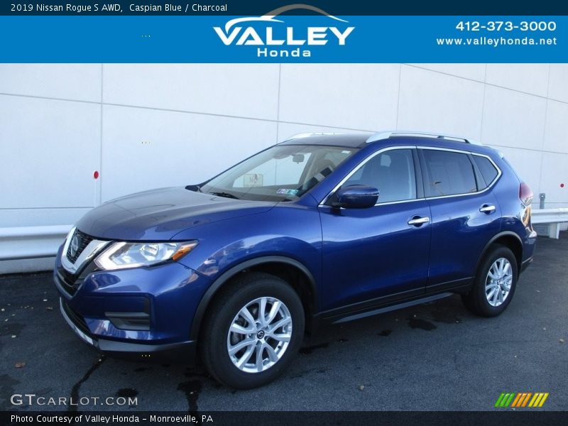 Caspian Blue / Charcoal 2019 Nissan Rogue S AWD