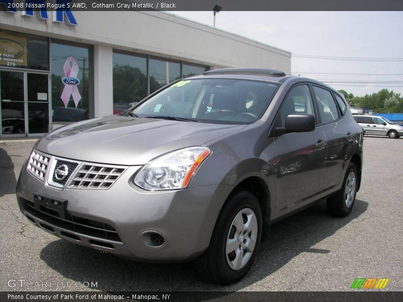 Gotham Gray Metallic / Black 2008 Nissan Rogue S AWD