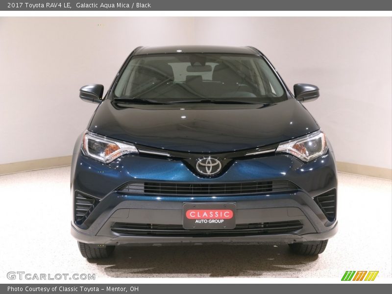 Galactic Aqua Mica / Black 2017 Toyota RAV4 LE