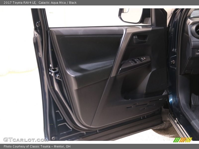 Galactic Aqua Mica / Black 2017 Toyota RAV4 LE