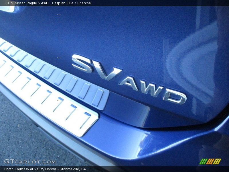 Caspian Blue / Charcoal 2019 Nissan Rogue S AWD