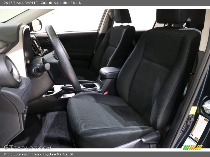 Galactic Aqua Mica / Black 2017 Toyota RAV4 LE