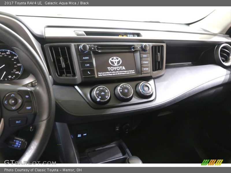 Galactic Aqua Mica / Black 2017 Toyota RAV4 LE